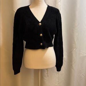 2bella Black Sweater, thick and super soft.